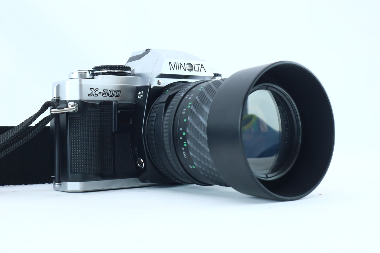 Minolta X-500 with Sigma UC 28–70mm f/3.5–4.5