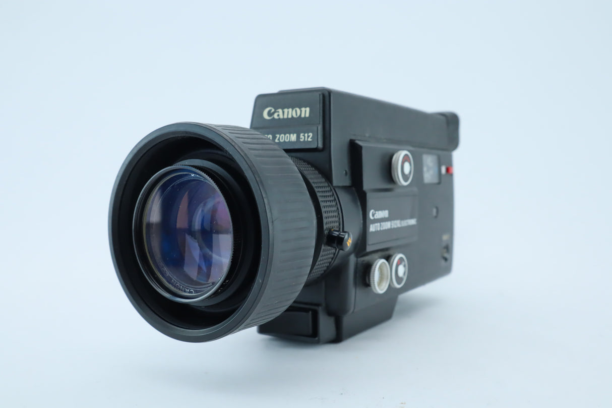 Canon Auto Zoom 512 – High-End Super 8 Movie Camera with Ultra Bright f/1.2 Zoom Lens