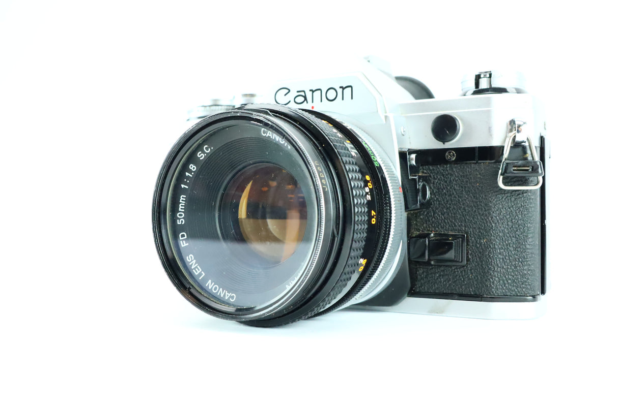 Canon AE-1 with FD 50mm 1.8 S.C.
