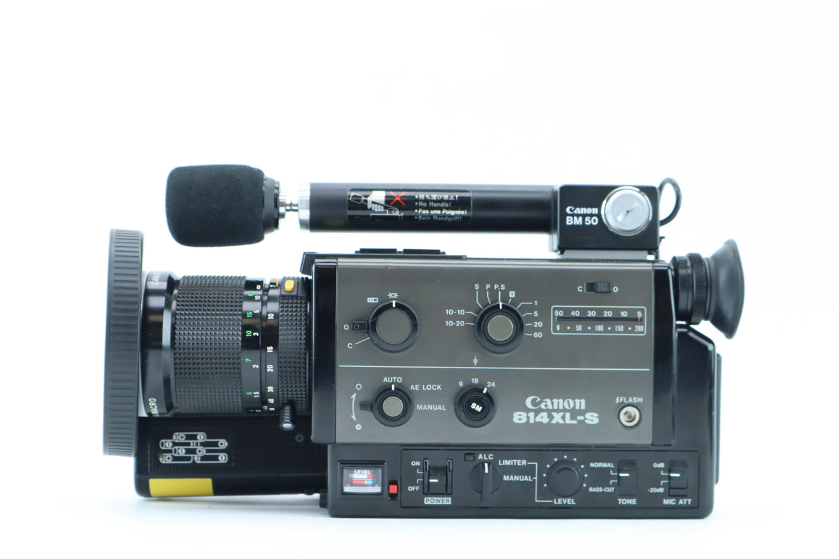 Canon Auto Zoom 814XL-S + Canon Zoom Lens C-8 7–56mm f/1.4 Macro