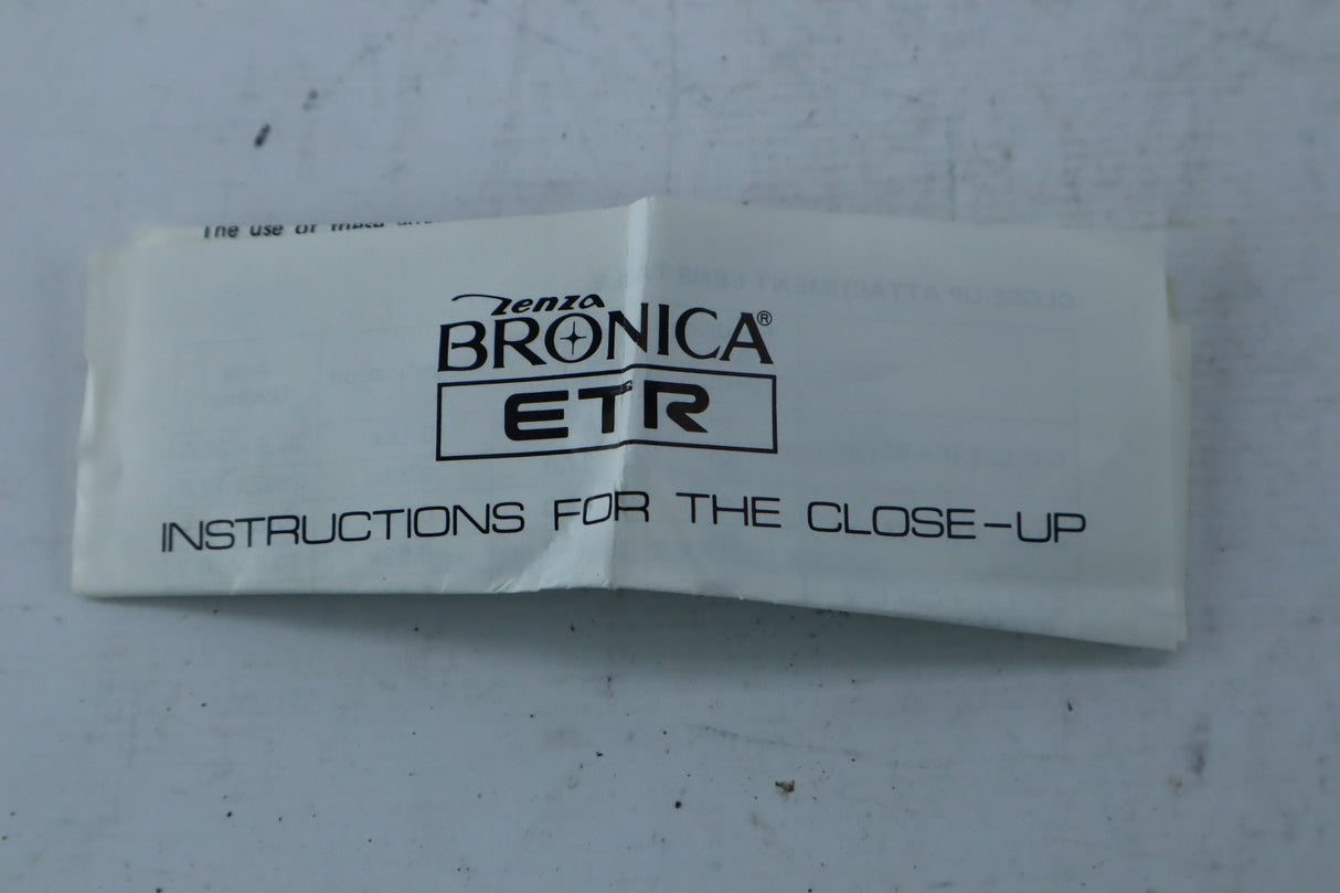 Zenza Bronica Close-Up Lens E