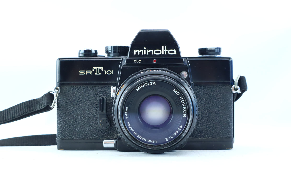 Minolta SRT 101 Black with MD Rokkor 45mm f/2