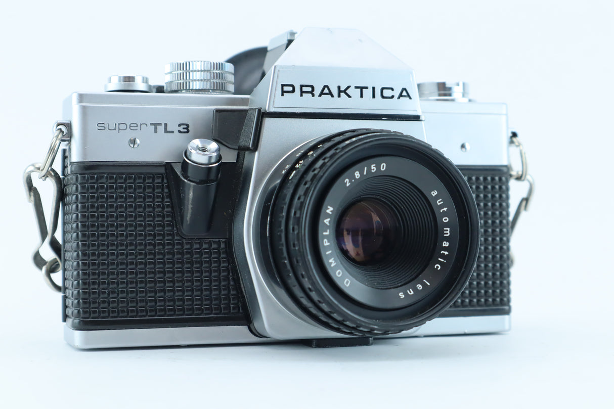 Praktica Super TL3 with Domiplan 50mm f/2.8 – M42 Film SLR Camera Kit