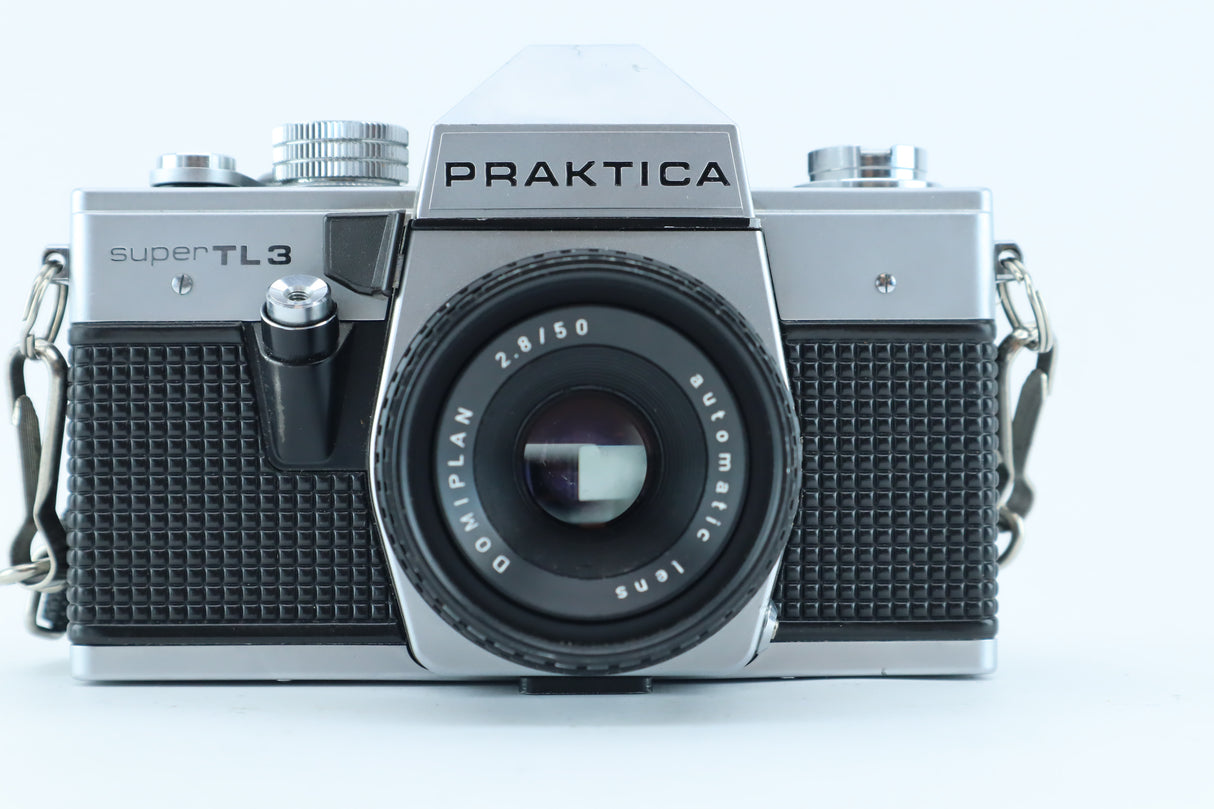 Praktica Super TL3 with Domiplan 50mm f/2.8 – M42 Film SLR Camera Kit