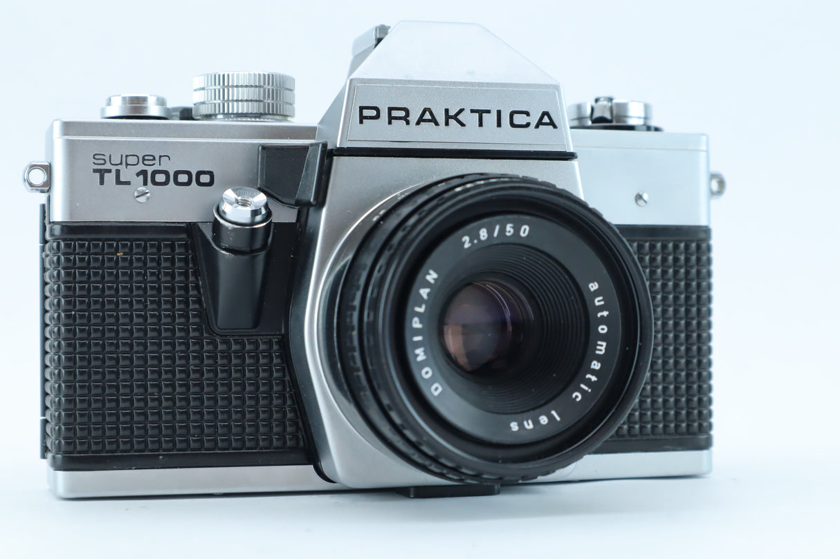 Praktica Super TL 1000 with Domiplan 50mm f/2.8 – Classic M42 SLR with Manual Controls