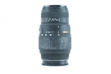 Sigma DG 70–200mm f/4–5.6 – Telephoto Zoom Lens for Full-Frame Cameras.