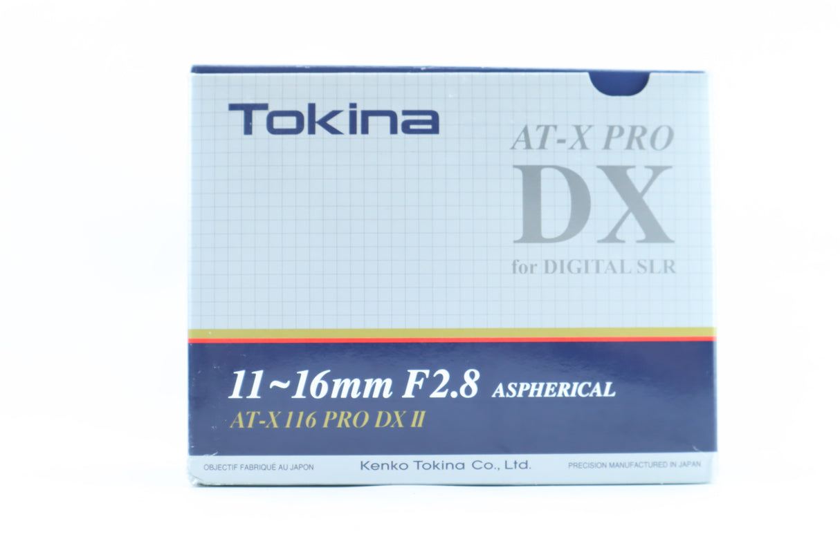 Tokina AT-X Pro SD 11–16mm f/2.8 DX II – Ultra-Wide Zoom Lens for APS-C DSLR