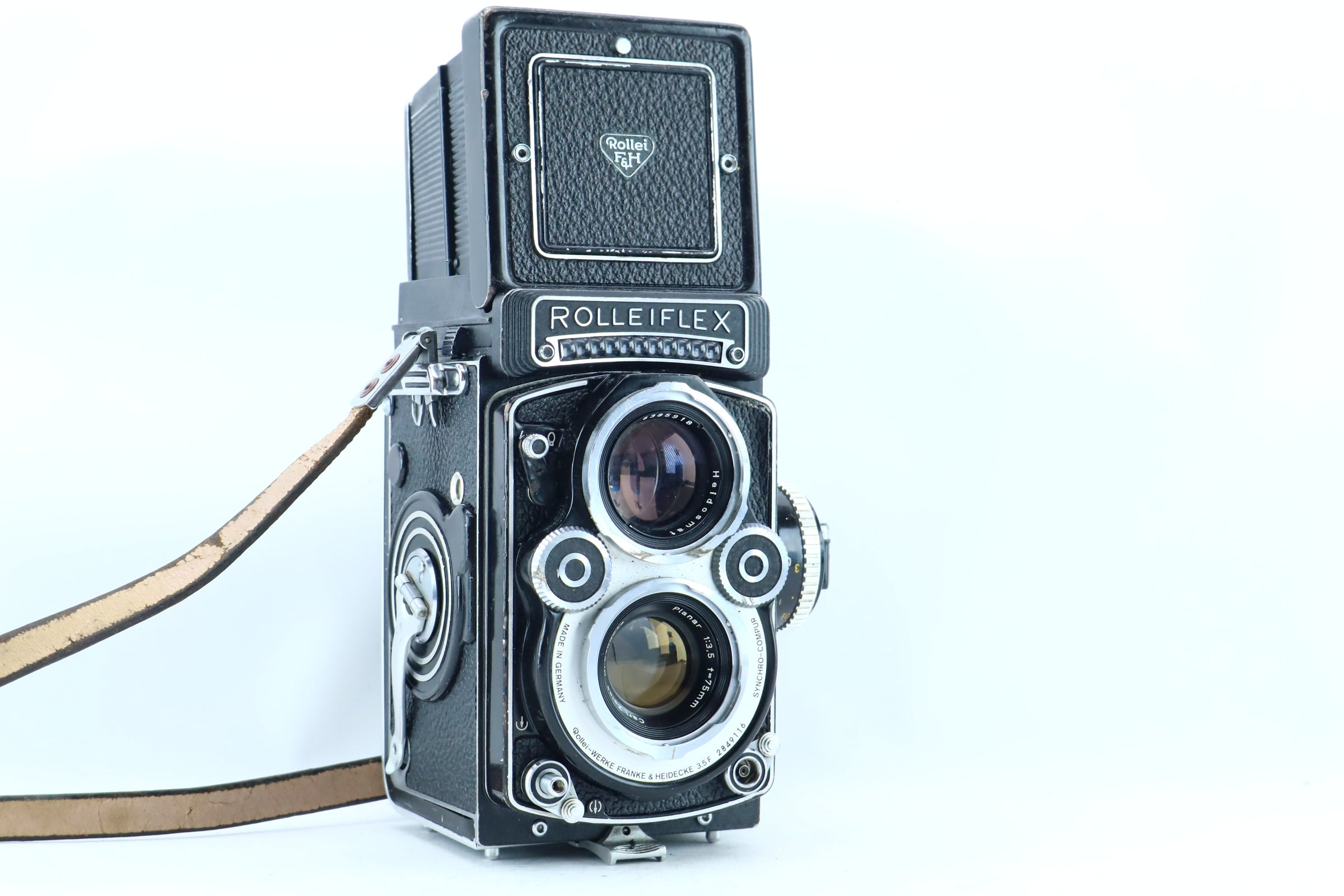 Rolleiflex 3.5F Planar White Face – Hard to Find Camera Store