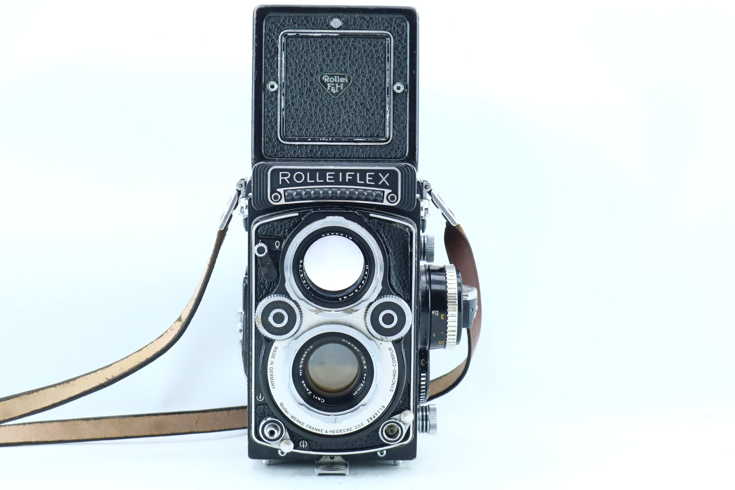 Rolleiflex 3.5F Planar White Face – Hard to Find Camera Store