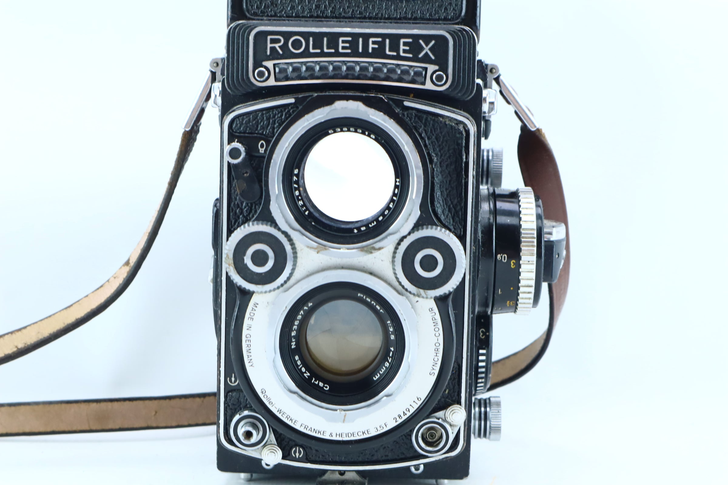 Rolleiflex 3.5F Planar White Face – Hard to Find Camera Store