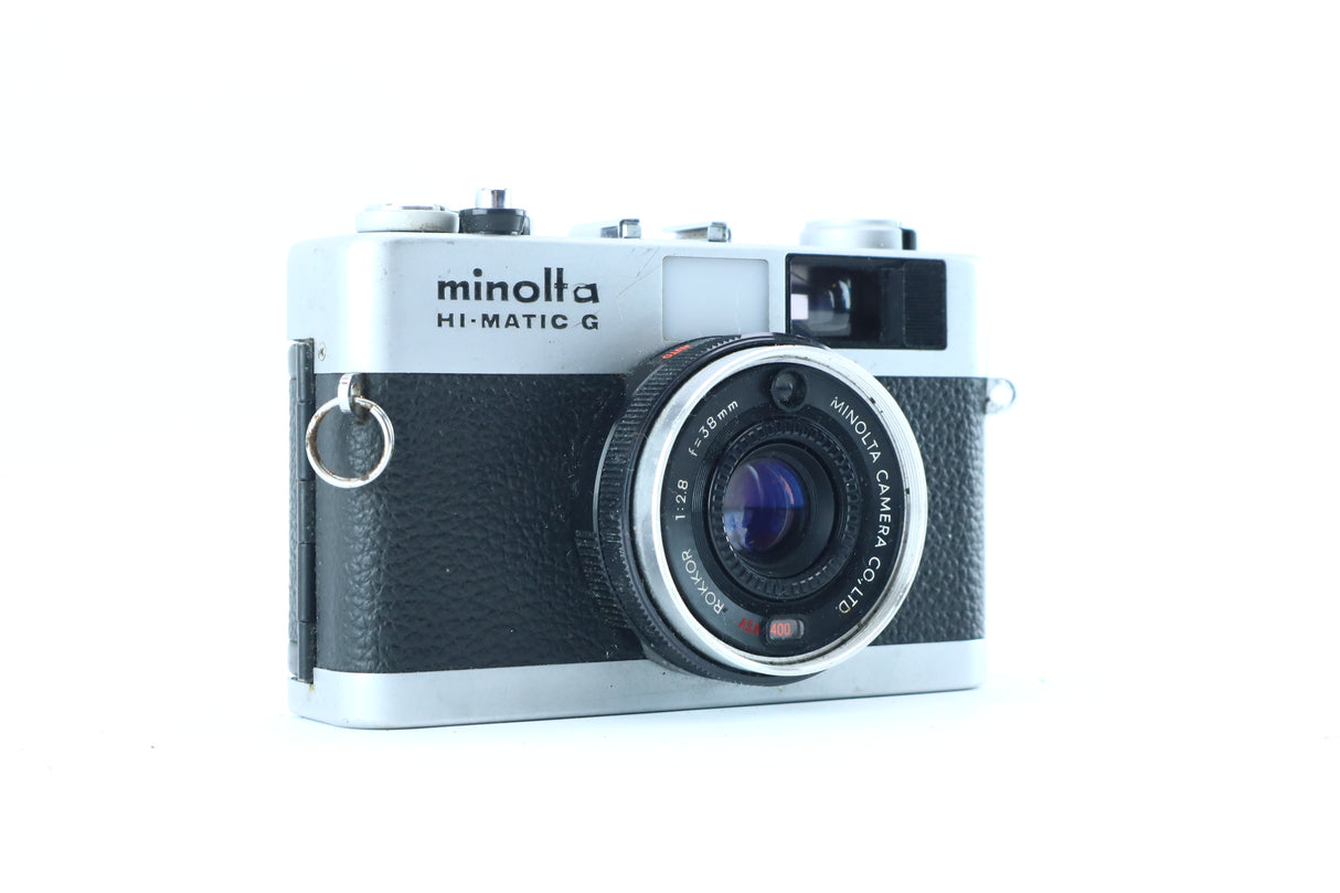Minolta Hi‑Matic G with Rokkor 38mm f/2.8