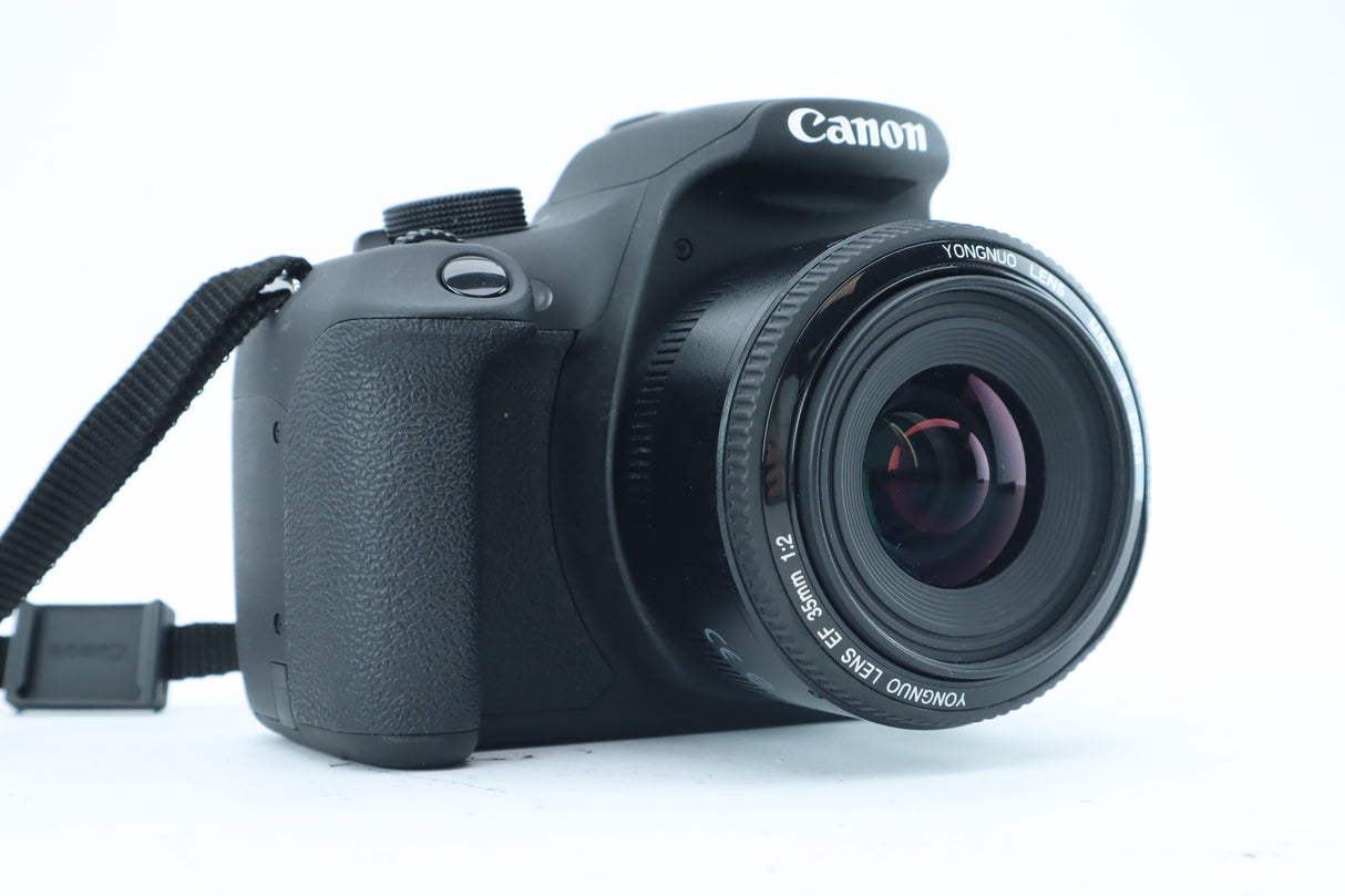 Canon EOS 1200D + Yongnuo 35mm f/2 + Canon 18–55mm