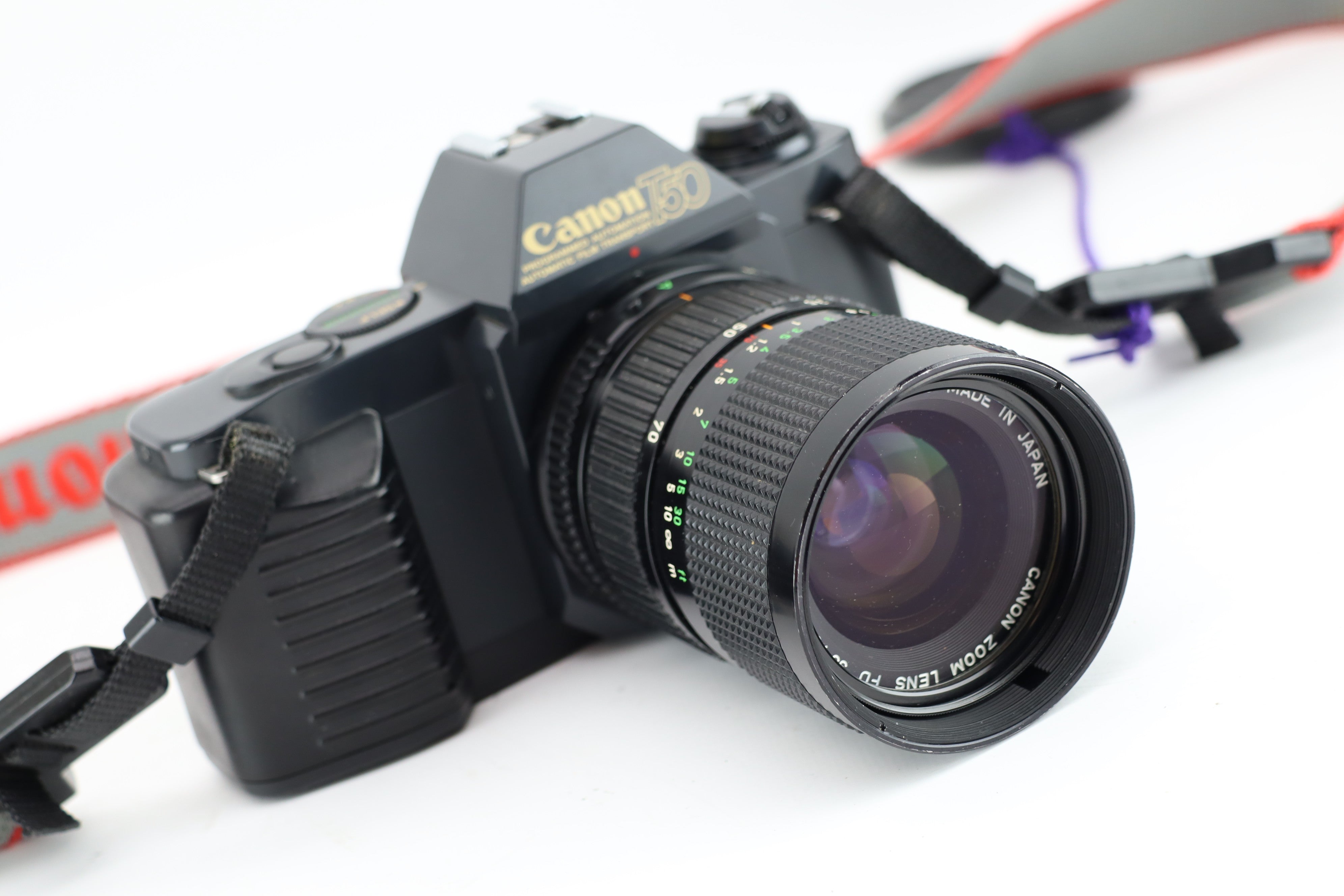 Canon T50 フィルムカメラ 35-70mm ストロボセット Canon T50 + FD 35-70mm 4 – Hard to Find Camera Store
