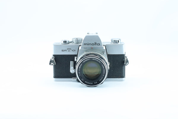 Minolta　SRT101 + MC Rokkor-PF 1:1.7 55ｍｍ Minolta SRT 101 Film Camera MC Rokkor PF 55mm F/1.7 | eBay