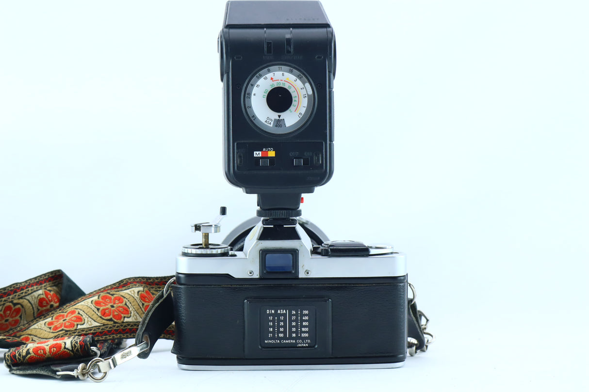 Minolta XD5 with Vivitar Series 1 35-85mm f/2.8 & Auto 132X Flash