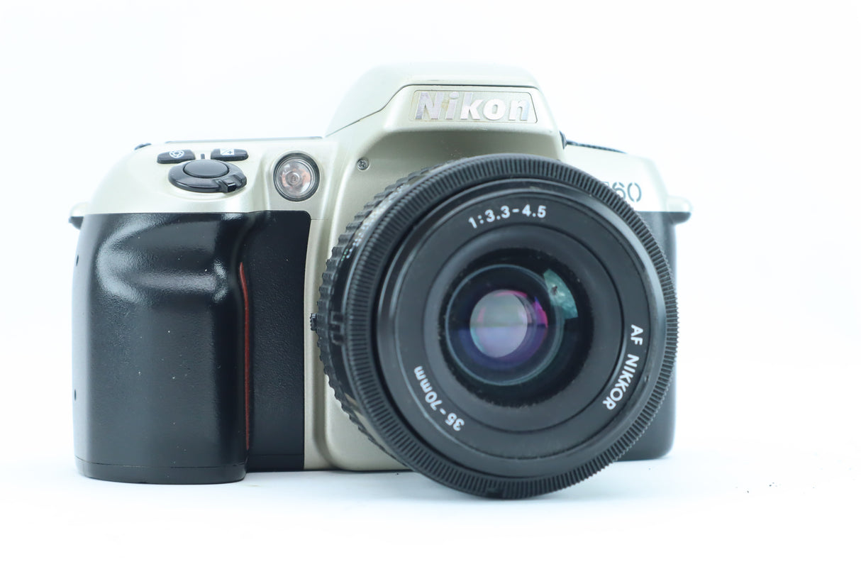 Nikon F60 with AF Nikkor 35–70mm f/3.3–4.5 – 35mm Autofocus SLR Camera Kit