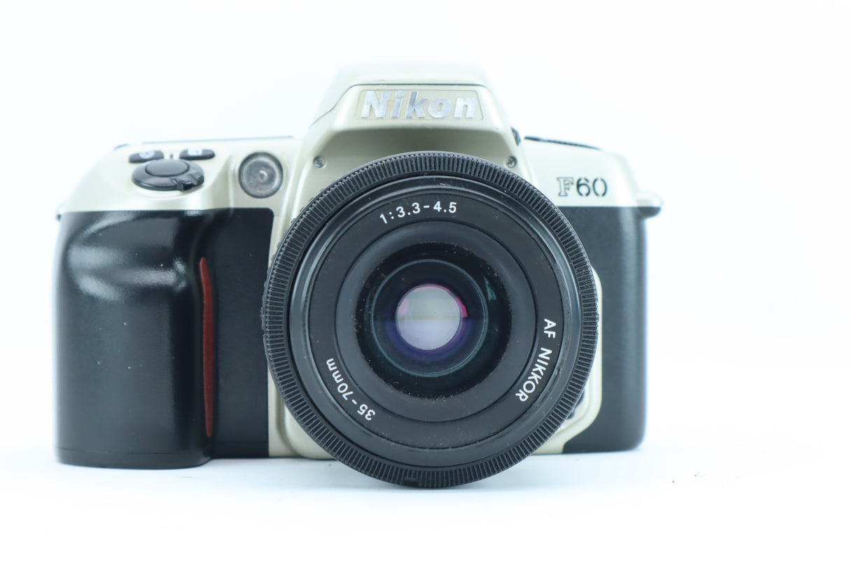 Nikon F60 with AF Nikkor 35–70mm f/3.3–4.5 – 35mm Autofocus SLR Camera Kit