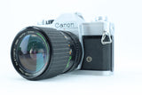 Canon FTB with Makinon Serie E MC 28–70mm f/3.5–4.5