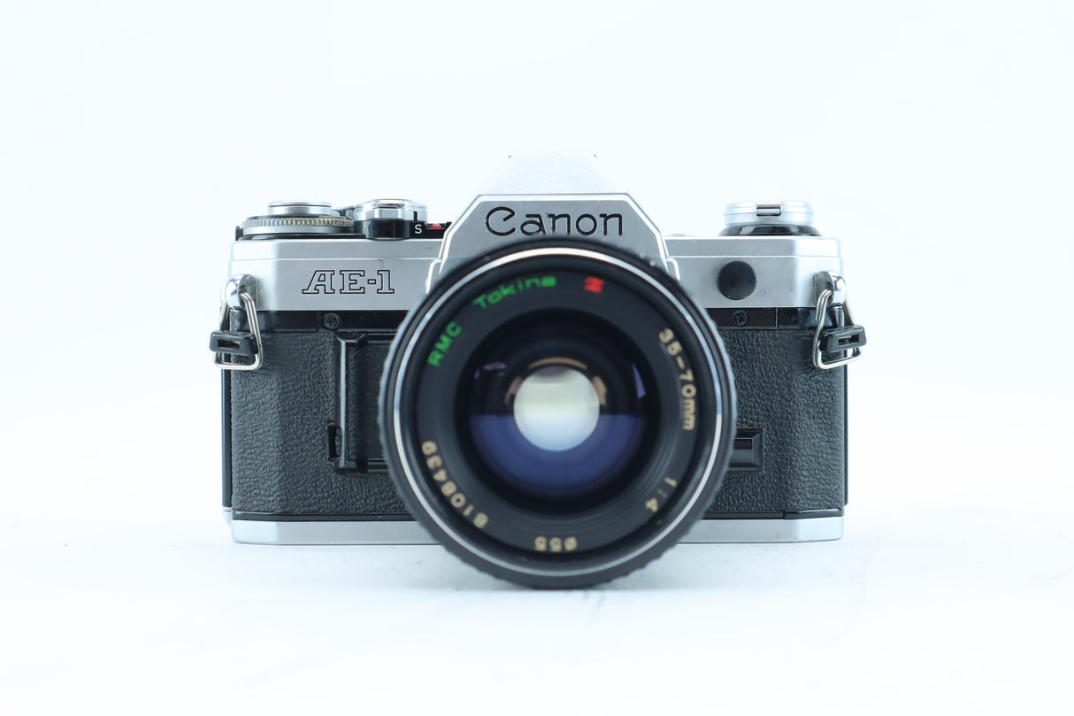 Canon AE-1 + RMC Tokina 35–70mm f/4