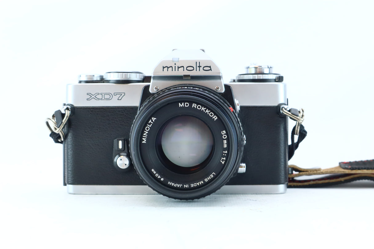 Minolta XD-7 35mm SLR Kit with MD Rokkor 50mm f/1.7