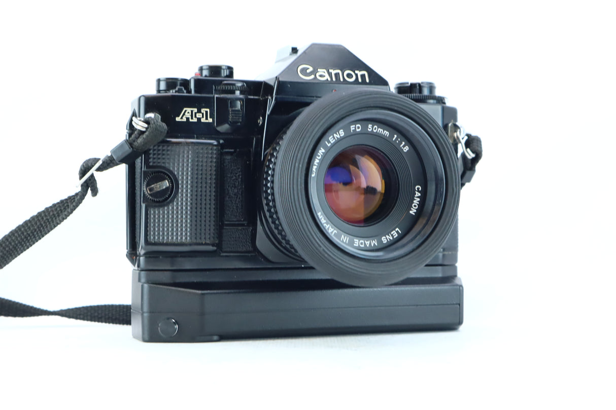 Canon A-1 35mm SLR Kit with FD 50mm f/1.8