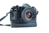 Canon A-1 35mm SLR Kit with FD 50mm f/1.8