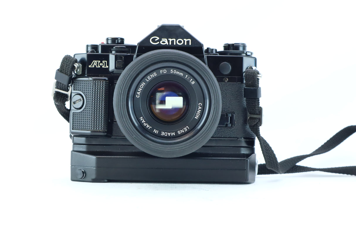 Canon A-1 35mm SLR Kit with FD 50mm f/1.8