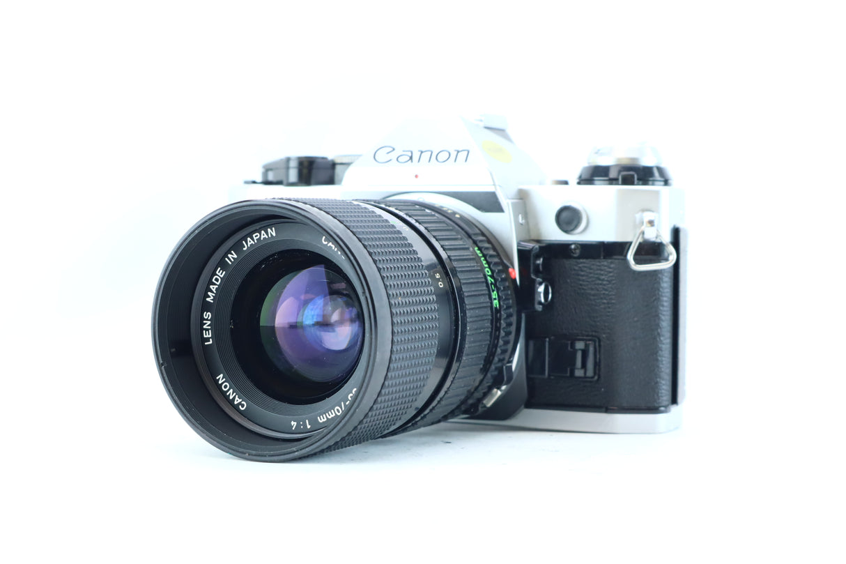 Canon AE-1 Program 35mm SLR Kit with FD 35-70mm f/4 and Power Winder