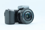 Sony NEX-5N with 16-50mm OSS Lens and Flash