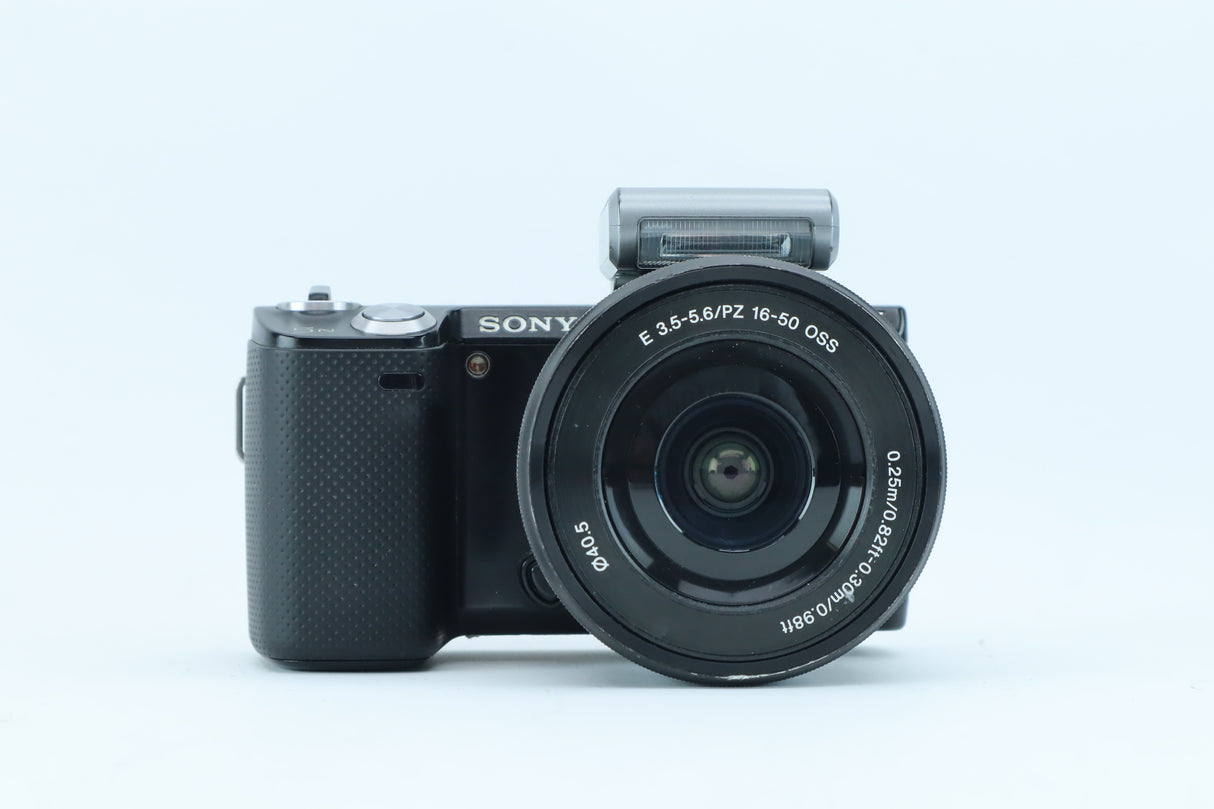 Sony NEX-5N with 16-50mm OSS Lens and Flash