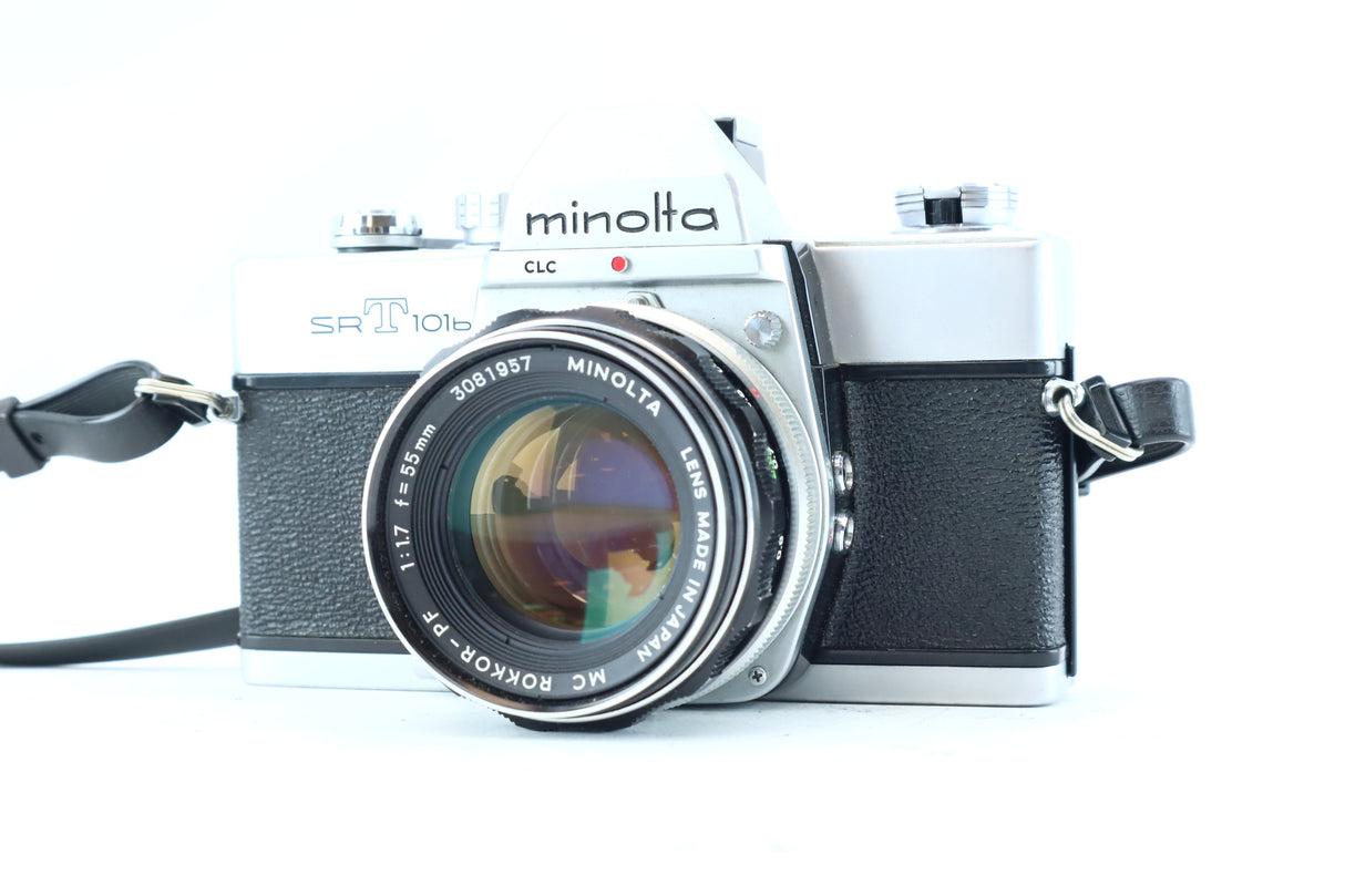 Minolta SRT 101b 35mm SLR Kit with MC Rokkor-PF 55mm f/1.7