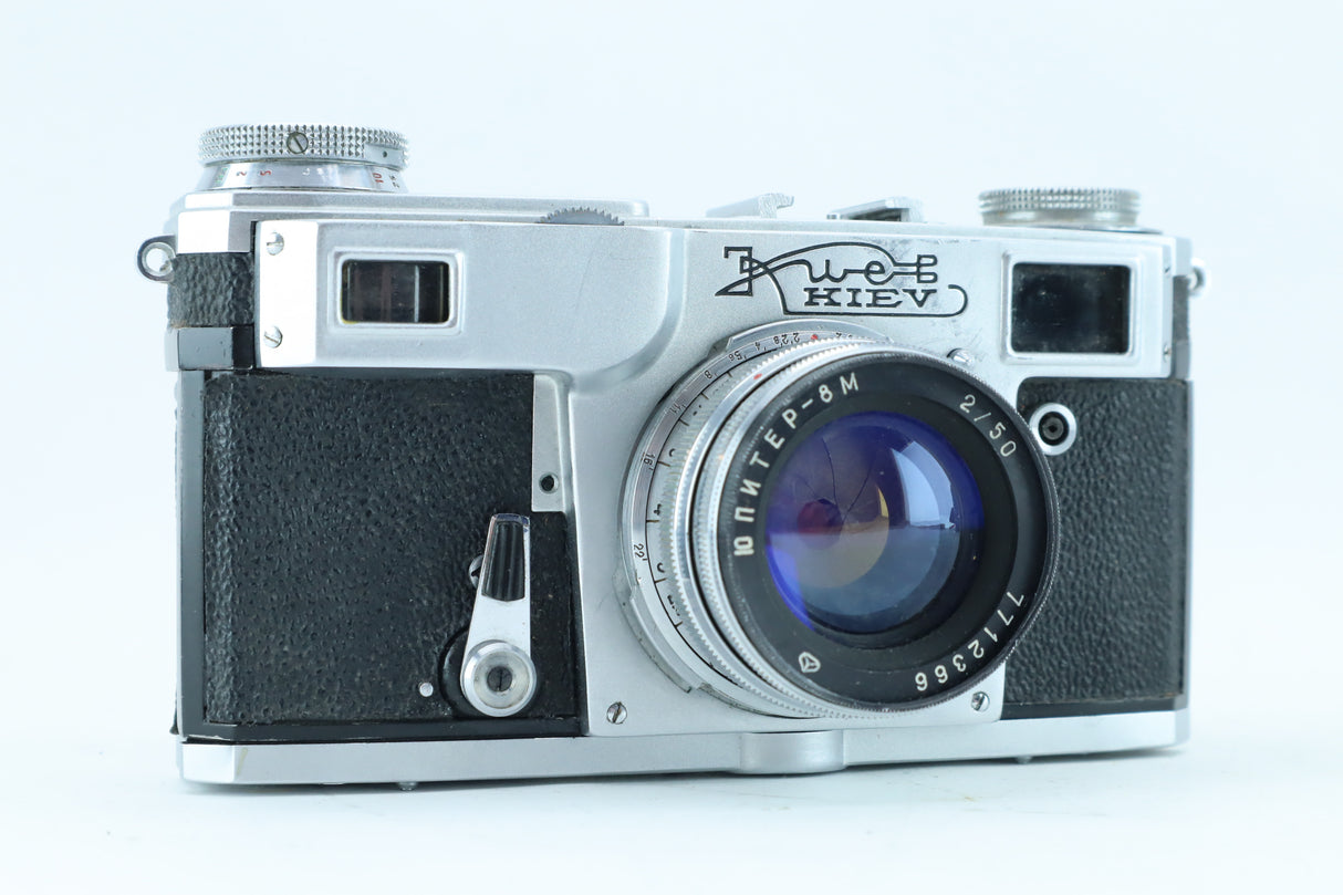 Kiev 4 with 53mm f/2.0 Jupiter-8M