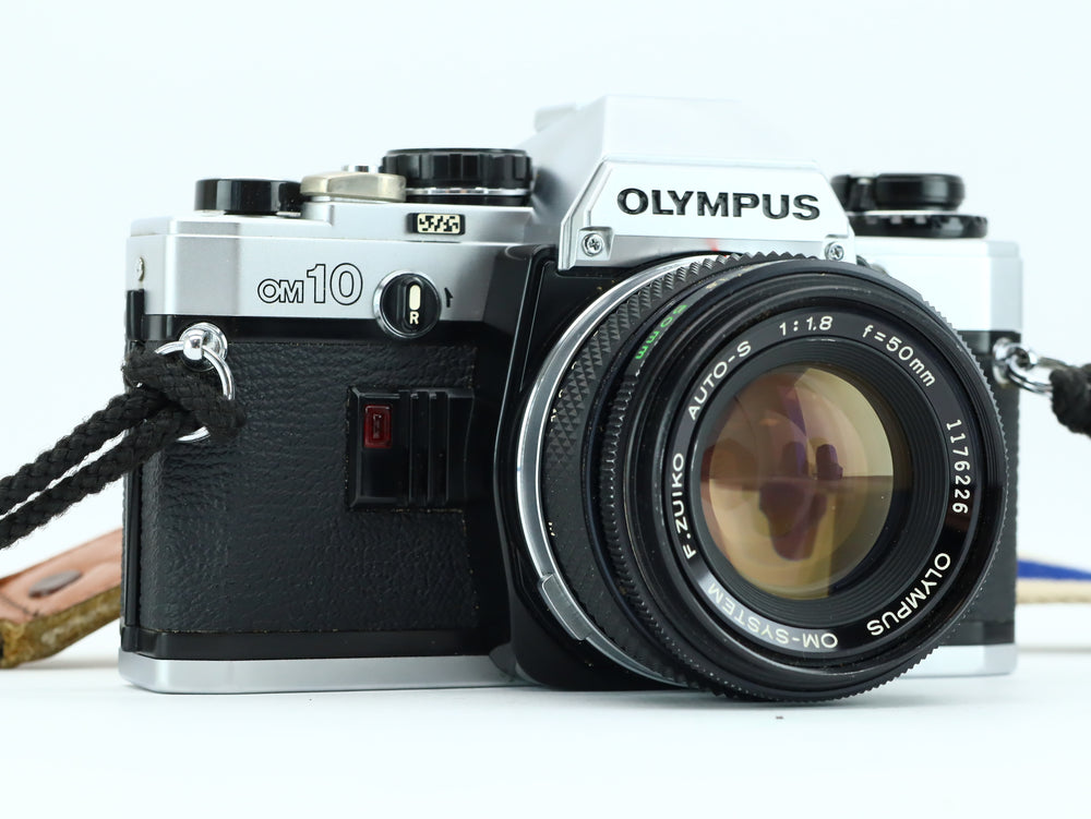 Olympus OM10 | Olympus OM-System 1:1.8 f=50mm – Hard to Find Camera Store