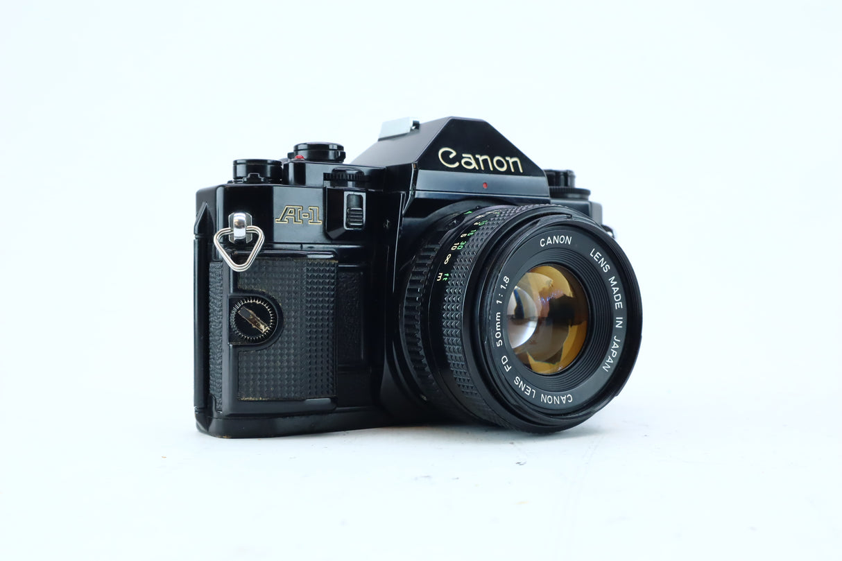Canon A-1 35mm SLR Kit with FD 50mm f/1.8