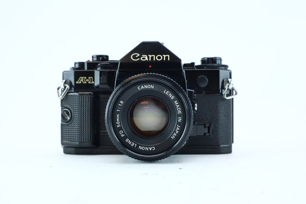 Canon A-1 35mm SLR Kit with FD 50mm f/1.8