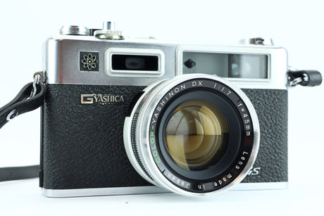 Yashica Electro 35 GS + Yashinon 45mm f/1.7 + Yashikor wide-angle lens 1:4 + Yashikor telephoto lens 1:4