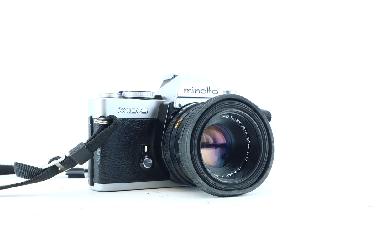 Minolta XD-5 35mm SLR Kit with MD Rokkor 50mm f/1.7