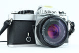 Nikon FE + 50mm 1,8 lens