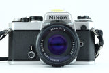 Nikon FE + 50mm 1,8 lens