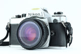 Nikon FE + 50mm 1,8 lens