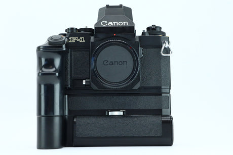 Canon F-1 + empuñadura de batería