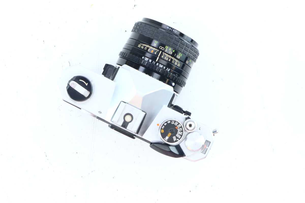 Fujica STX-1 35mm SLR Kit with Sigma Mini-Wide 28mm f/2.8 Multi-Coated