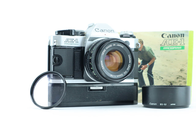 Canon AE-1 with Canon FD lens 50mm – Hard to Find Camera Store