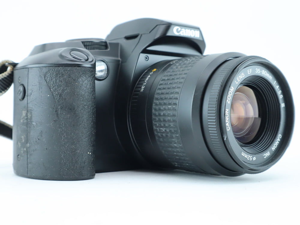 Canon EOS 5000 with canon zoom lens EF 35-80mm 1:4-5,6 – Hard to