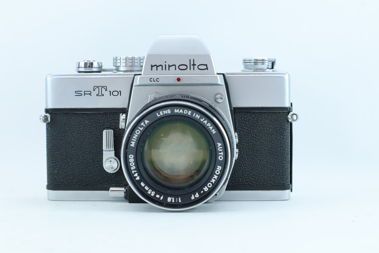 Minolta SRT 101 35mm SLR Kit with Auto Rokkor-PF 55mm f/1.8