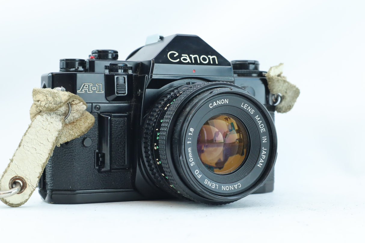 Canon A-1 35mm SLR Kit with FD 50mm f/1.8