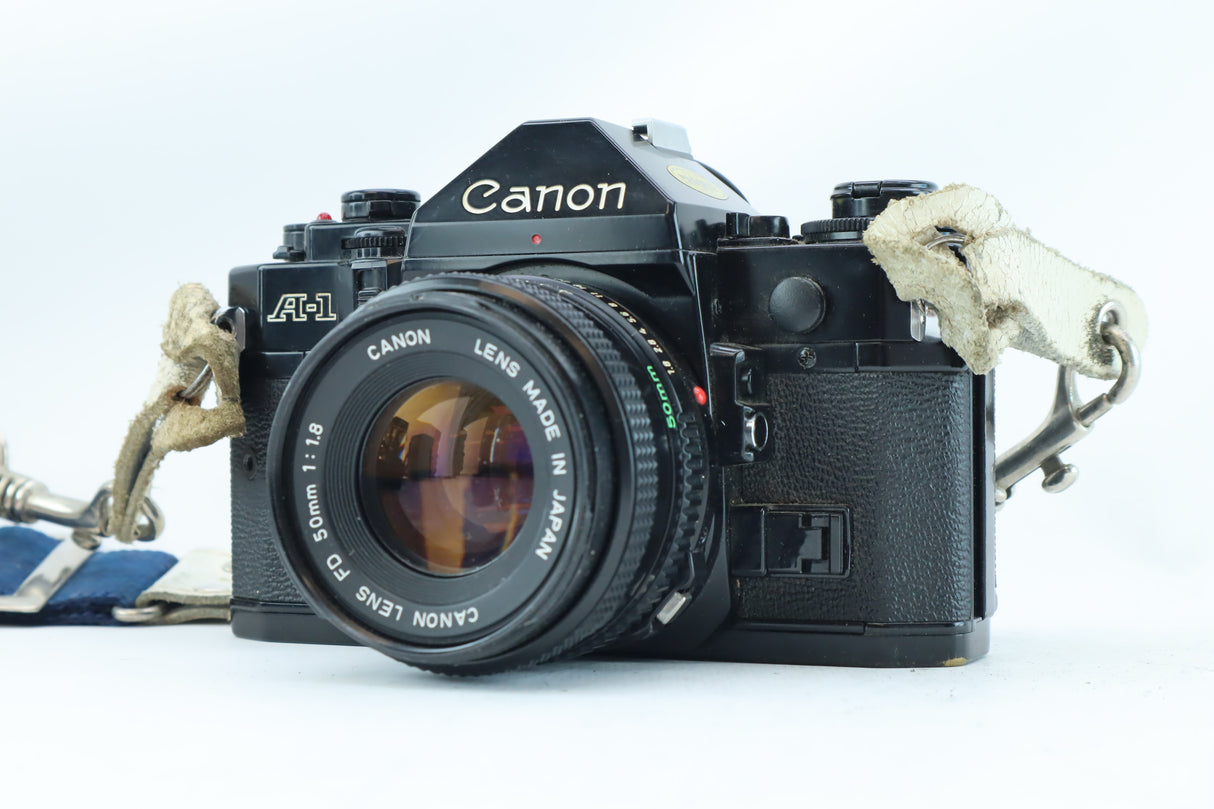 Canon A-1 35mm SLR Kit with FD 50mm f/1.8