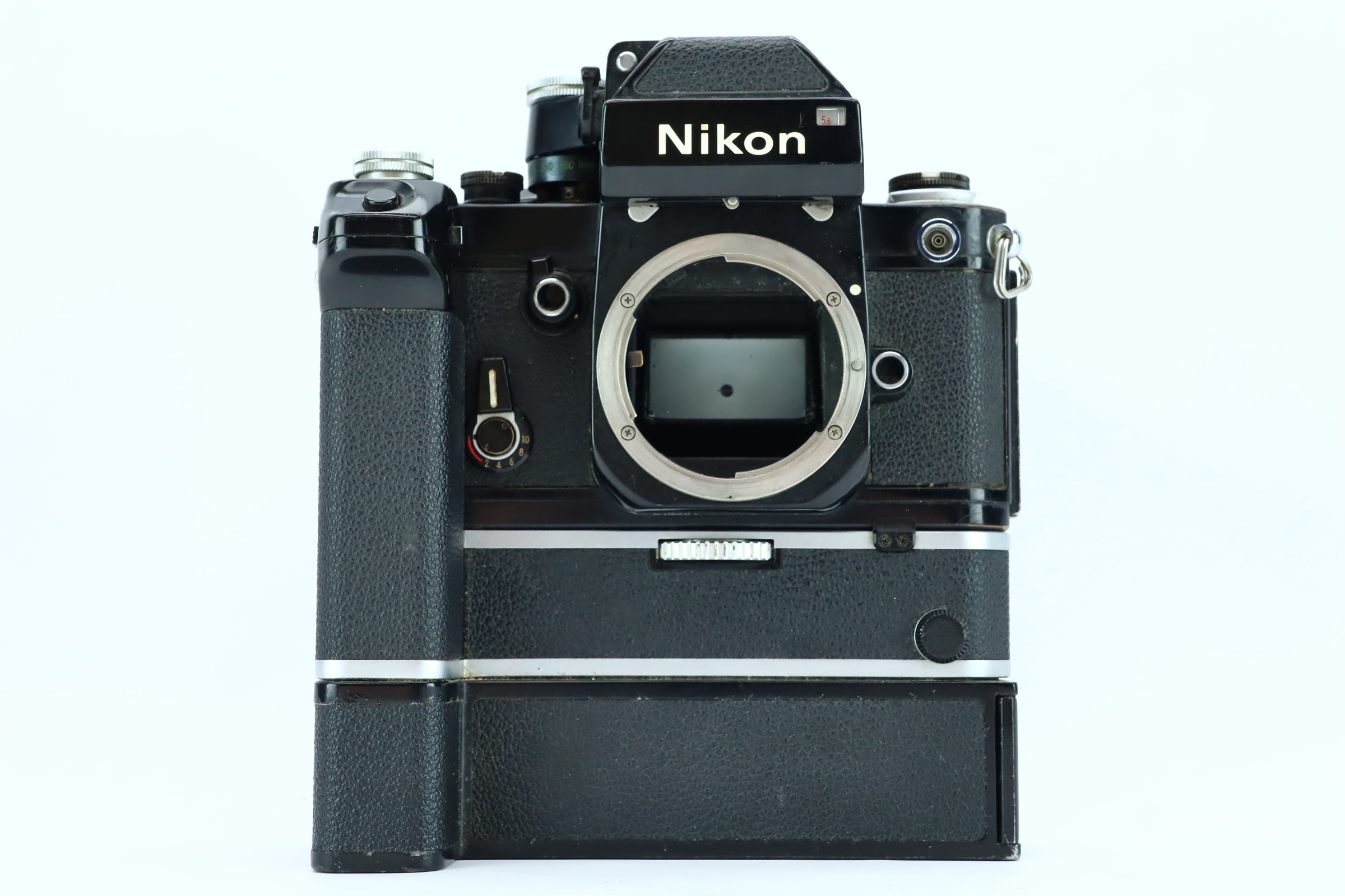 Nikon F2 with MD-2 Motor Drive and MB-1 Battery Pack – Hard to