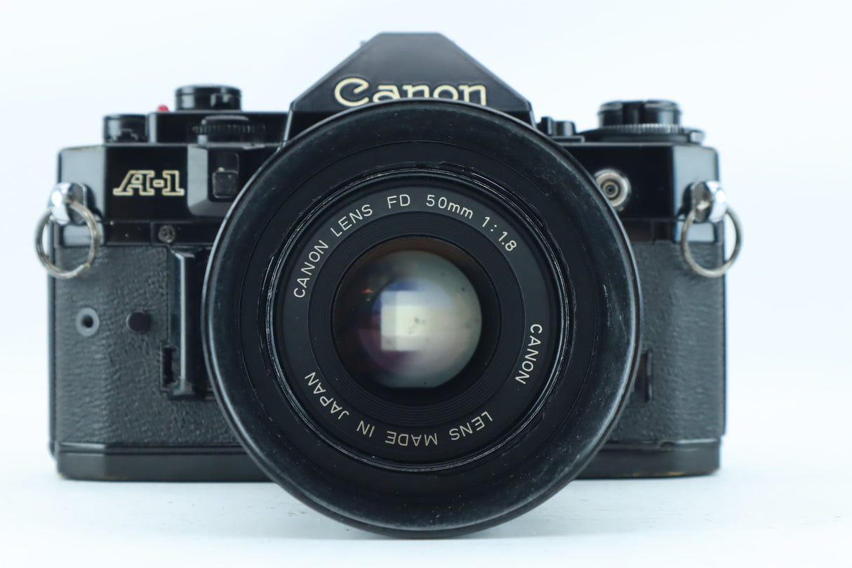 Canon A-1 35mm SLR Kit with FD 50mm f/1.8
