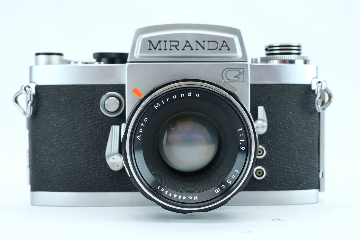 Miranda G + Auto Miranda 50mm f/1.9 (SN: 4547561)